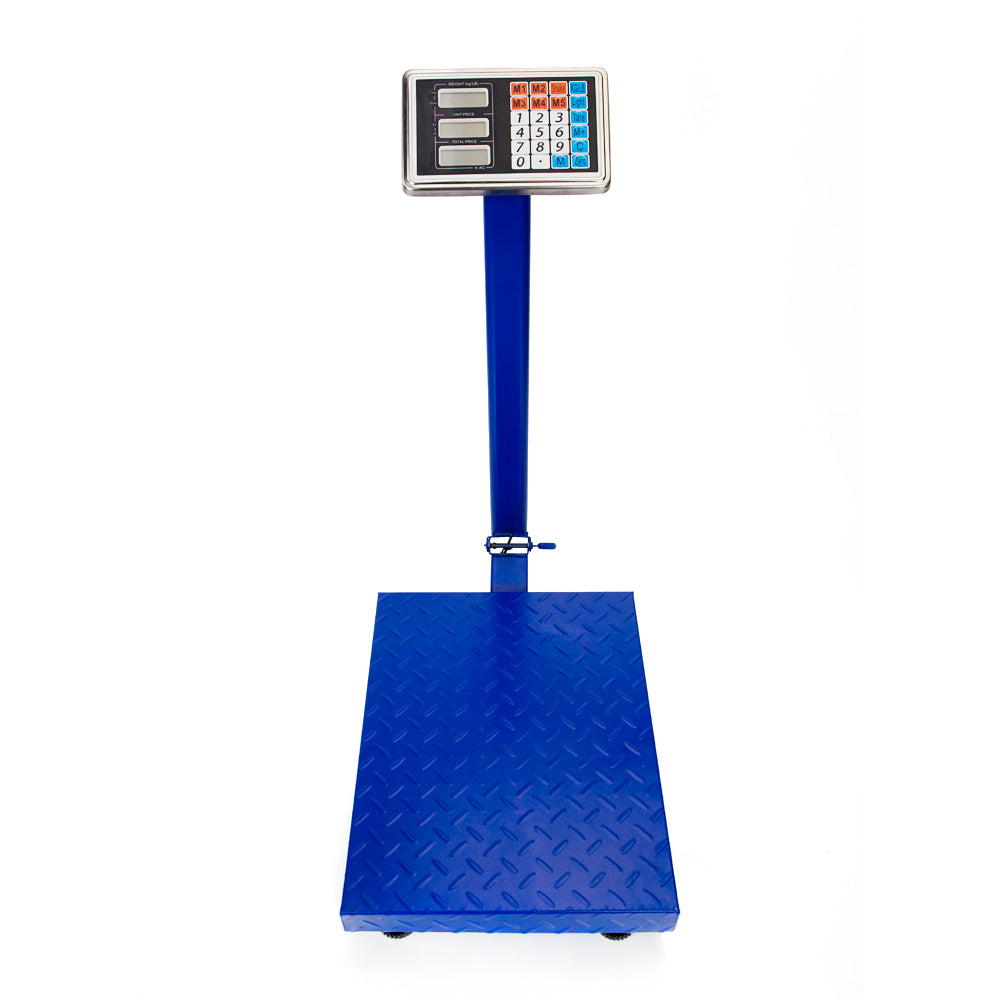 【Old code:19282852】300KG/661lb LCD Digital Personal Floor Postal Platform Scale Blue