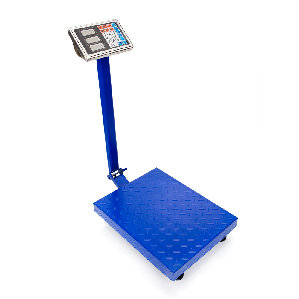【Old code:19282852】300KG/661lb LCD Digital Personal Floor Postal Platform Scale Blue