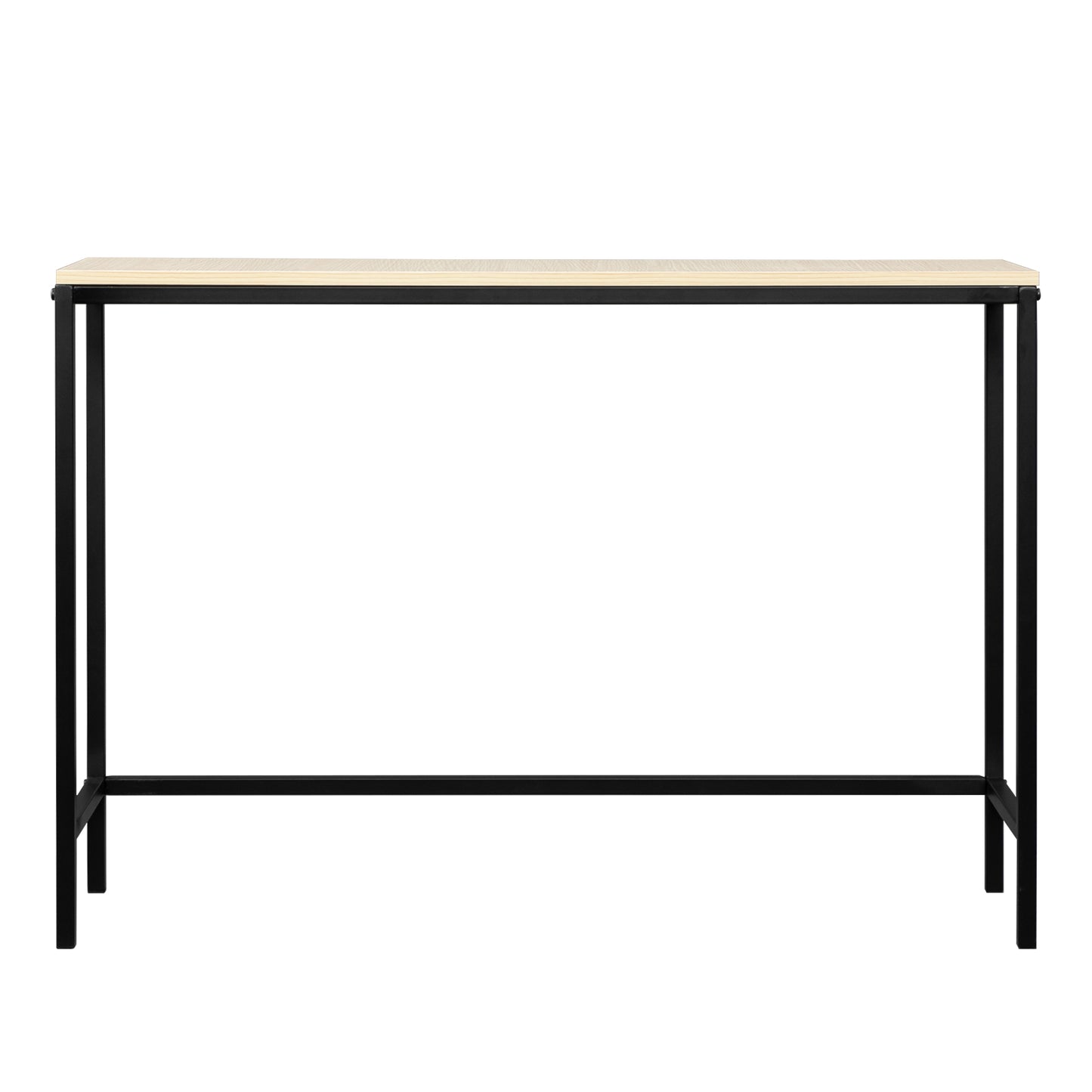 Industrial Style Porch Table Single Layer Light Walnut Color Triamine Board