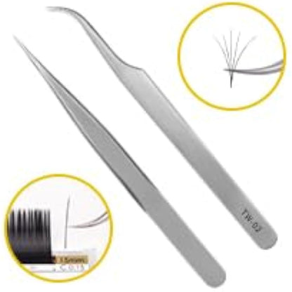 LASHVIEW Eyelash Extension Kit, with Mannequin Head Practice Exercise Set, Training Lash Extension Supplies for Beginners Include Individual Lashes Glue Tweezers and Training Lashes