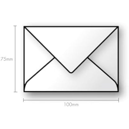 Clairefontaine - Ref 54070C - Pollen Iridescent Envelopes (Pack of 20) - 75 x 100mm in Size, 120gsm Paper, Suitable for Use with Inkjet or Laser Printers - Silver