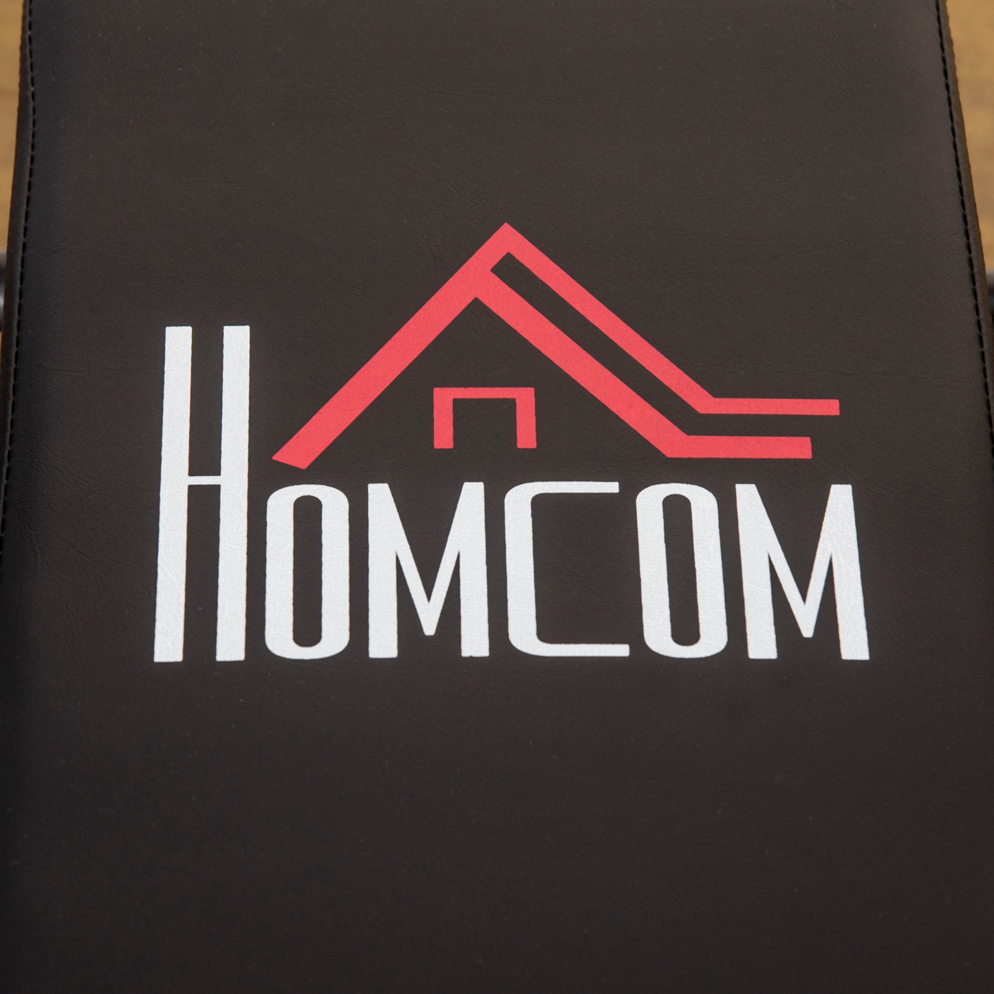 HOMCOM Adjustable Weight Bench with Barbell Rack and Dip Station, Black