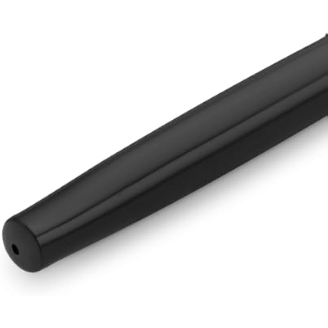 Kaweco STUDENT Black Fountain Pen I Premium Acrylic Fountain Pen for Ink Cartridges I Nostalgic Fountain Pen in Black with Silver Details I Student Pen 16 cm I Nib: B (Broad)