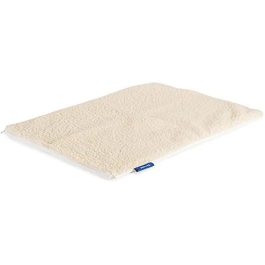 Ancol Self Heating Pet Pad Cream Fleece Cover with Thermal Structure - Removable Machine Washable for Cats and Dogs - 48cm x 38cm / Small