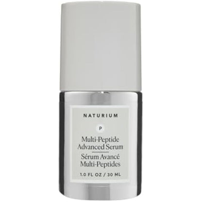 Naturium Multi-Peptide Advanced Serum, Firming & Smoothing Face Serum for Fine Lines & Wrinkles with Advanced Multi-Peptide Blend | 1.0 FL OZ / 30 ML