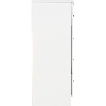 Seconique Nevada 3+2 Drawer Chest in White Gloss