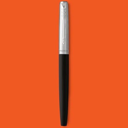 Parker Jotter Originals Fountain Pen | Classic Black Finish | Medium Nib | Blue & Black Ink