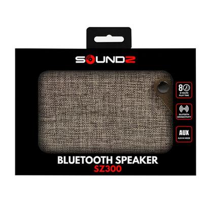 Soundz Fabric Bluetooth V4.1 Active Portable Speaker SZ250 & SZ300[SZ300 - Brown]