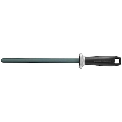ZWILLING Ceramic Sharpening Steel, Length: 23 cm, Black Plastic Handle with Suspension Eyelet