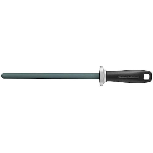 ZWILLING Ceramic Sharpening Steel, Length: 23 cm, Black Plastic Handle with Suspension Eyelet