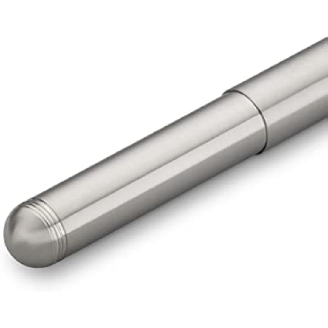 Kaweco SUPRA Fountain Pen Stainless Steel I Exclusive Fountain Pen for Ink Cartridges Including Retro Metal Box I Fountain Pen 16.5 cm I Nib: F (Fine)