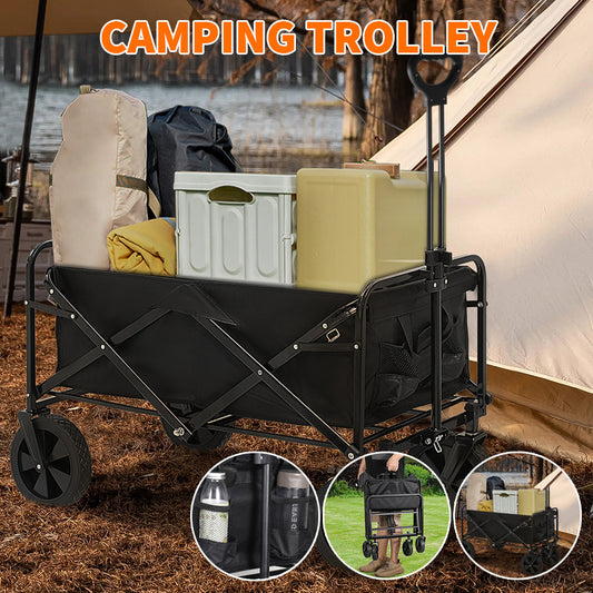330LB Heavy Duty Foldable Trolley Cart Wagon Garden Beach Camping Festival UK