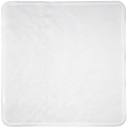 Croydex Rubagrip Square Shower Mat - Secure Grip Suction Cups for a Non Slip Shower Mat with Anti Mould and Anti-Bacterial Additive Made From Natural Rubber, 53x53cm