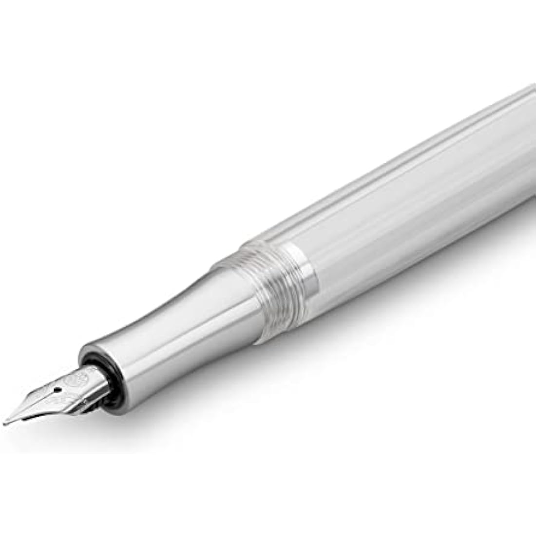 Kaweco STUDENT Transparent Fountain Pen, Premium Fountain Pen for Ink Cartridges with Steel Nib, Nostalgic Luxury Fountain Pen, 16 cm, Nib Width: M (Medium)