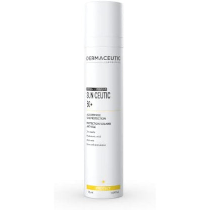 Dermaceutic Sun Ceutic 50+ - Sun cream SPF 50+ - Full spectrum protection sunscreen with powerful UVA/UVB filters - Defense face sun block - 50ml