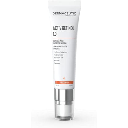 Dermaceutic Activ Retinol 1.0 - Age defense serum high strength - Face serum with Retinol and Vitamin C/E - 30ml