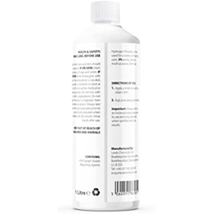 ChemLab McKLords Hydrogen Peroxide 3%, 1 Litre
