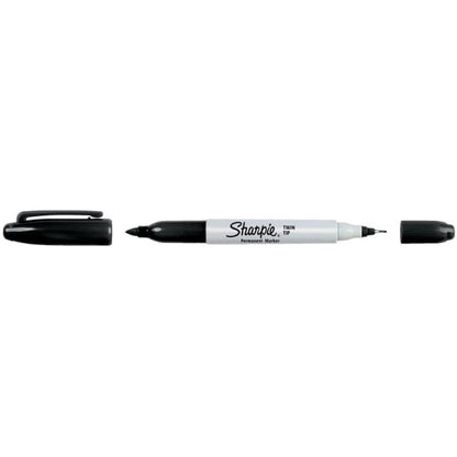 Sharpie Twin Tip Permanent Markers | Fine & Ultra-Fine Points | Assorted Colours | 8 Marker Pens