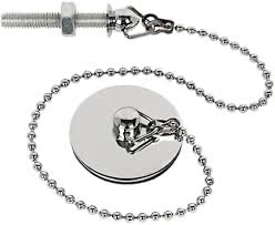 E2trade Replacement Chrome 18" Sink Basin Bath Ball Plug Chain and Stay S Hook Ends