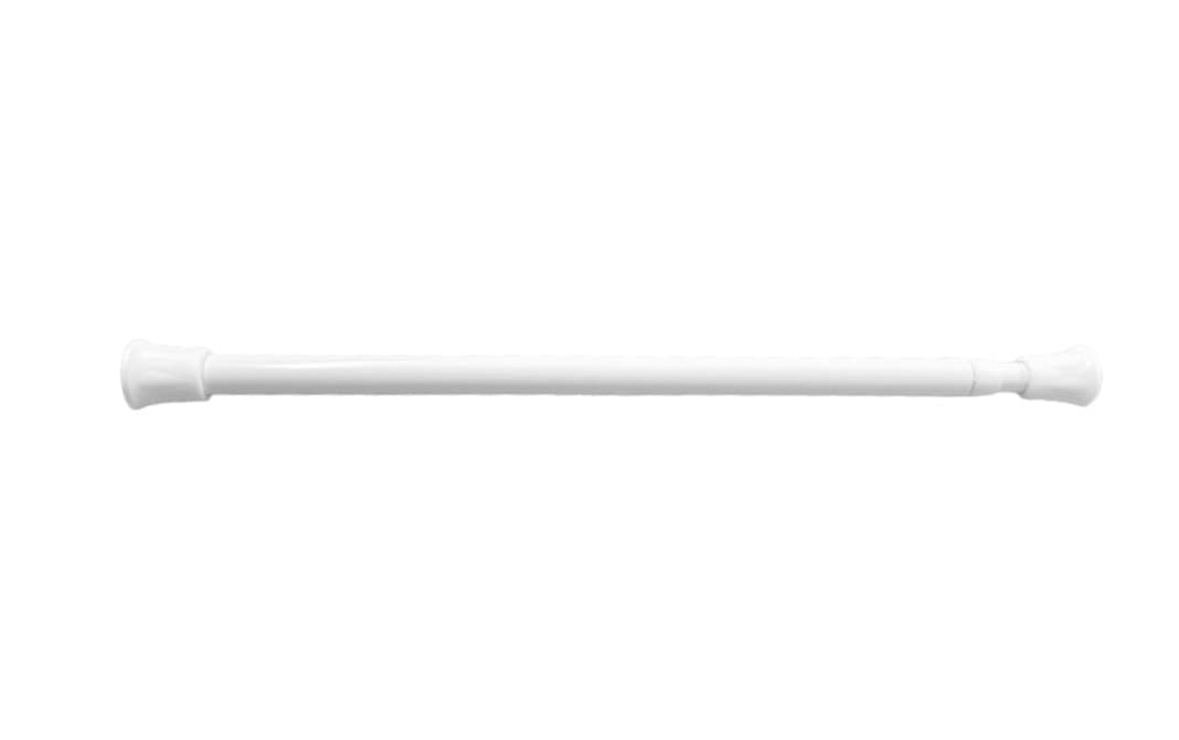 WHITE SPRING LOADED TENSION ROD 140-250cm (55-89") Nets At Home