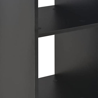 vidaXL Bar Table with Shelf Classic Modern Design Bistro Pub Bar Kitchen Coffee Dining Tall Breakfast Side End Stand Furniture Black