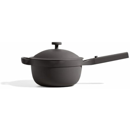 Our Place Perfect Pot - Mini 2.4L Nonstick Ceramic Sauce Pan with Lid | Versatile Cookware for Stovetop and Oven | Steam, Bake, Braise, Roast | PTFE and PFOA-Free | Toxin-Free, Easy to Clean | Char