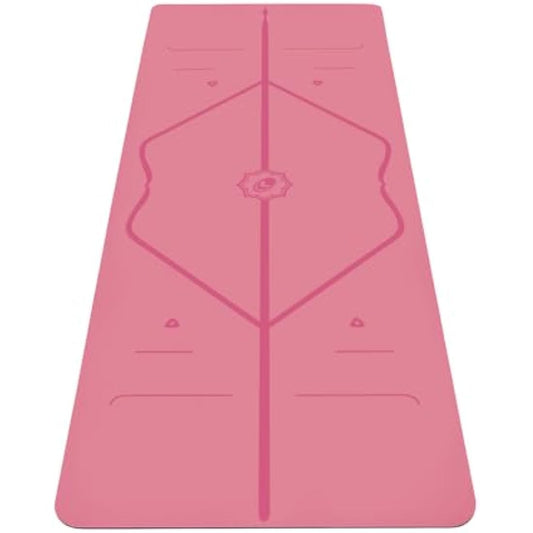 Liforme Original Yoga Mat – Free Yoga Bag Included - Patented Alignment System, Warrior-like Grip, Non-slip, Eco-friendly and Biodegradable, sweat-resistant, long, wide, 4.2mm thick mat for comfort