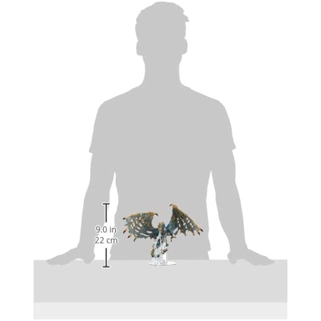 WizKids Dungeons and Dragons Icons of the Realms Miniatures, Boneyard - Blue Dracolich, DnD Miniatures