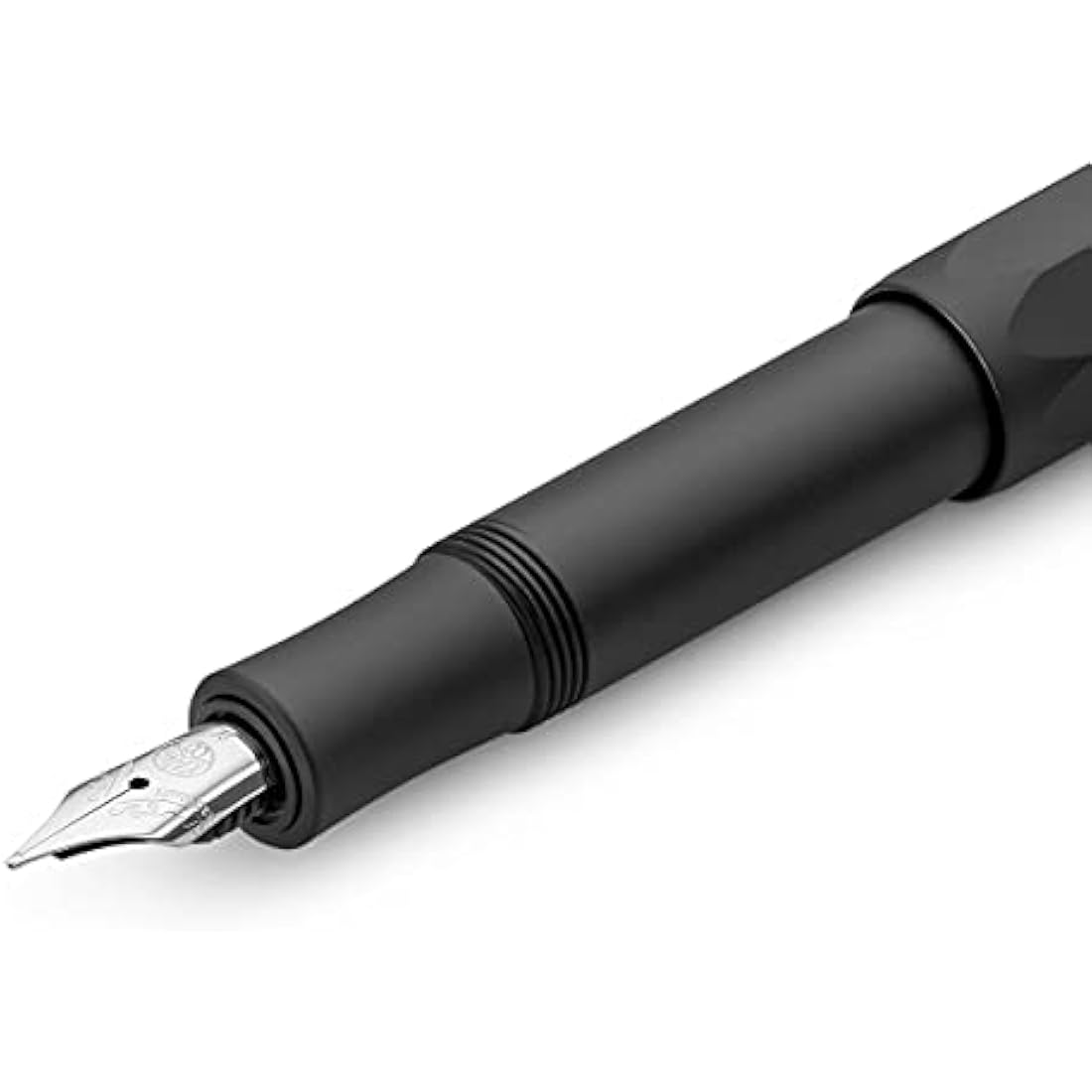 Kaweco AL SPORT Fountain Pen Black I Premium Fountain Pen for Ink Cartridges I Exclusive Fountain Pen 13 cm I Nib: BB (Extra Broad)