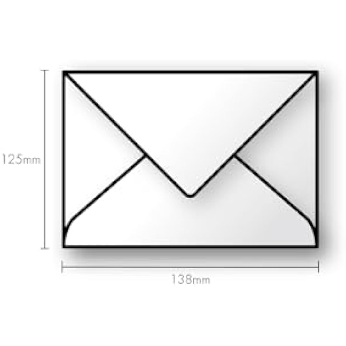 Clairefontaine - Ref 60134C - Pollen Envelopes (Pack of 20) - 125 x 138mm Sized, 120gsm Paper, Gummed Seal, Inkjet & Laser Printer Compatible, Acid Free - Opaline