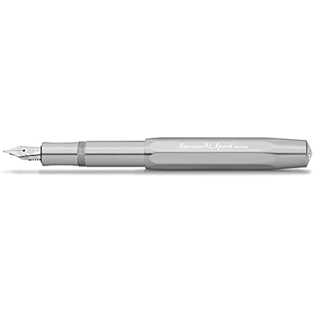 Kaweco AL SPORT Fountain Pen Raw I Premium Fountain Pen for Ink Cartridges I Exclusive Fountain Pen 13 cm I Nib: M (Medium)