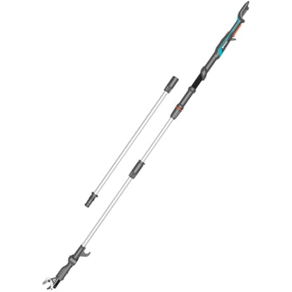 Gardena Cordless Telescopic Tree Pruner HighCut 360/18V P4A no battery: Lopper with telescopic handle for branches up to 5 m high, rotating cutting head, ergonomic handle, LED display (14776-55)