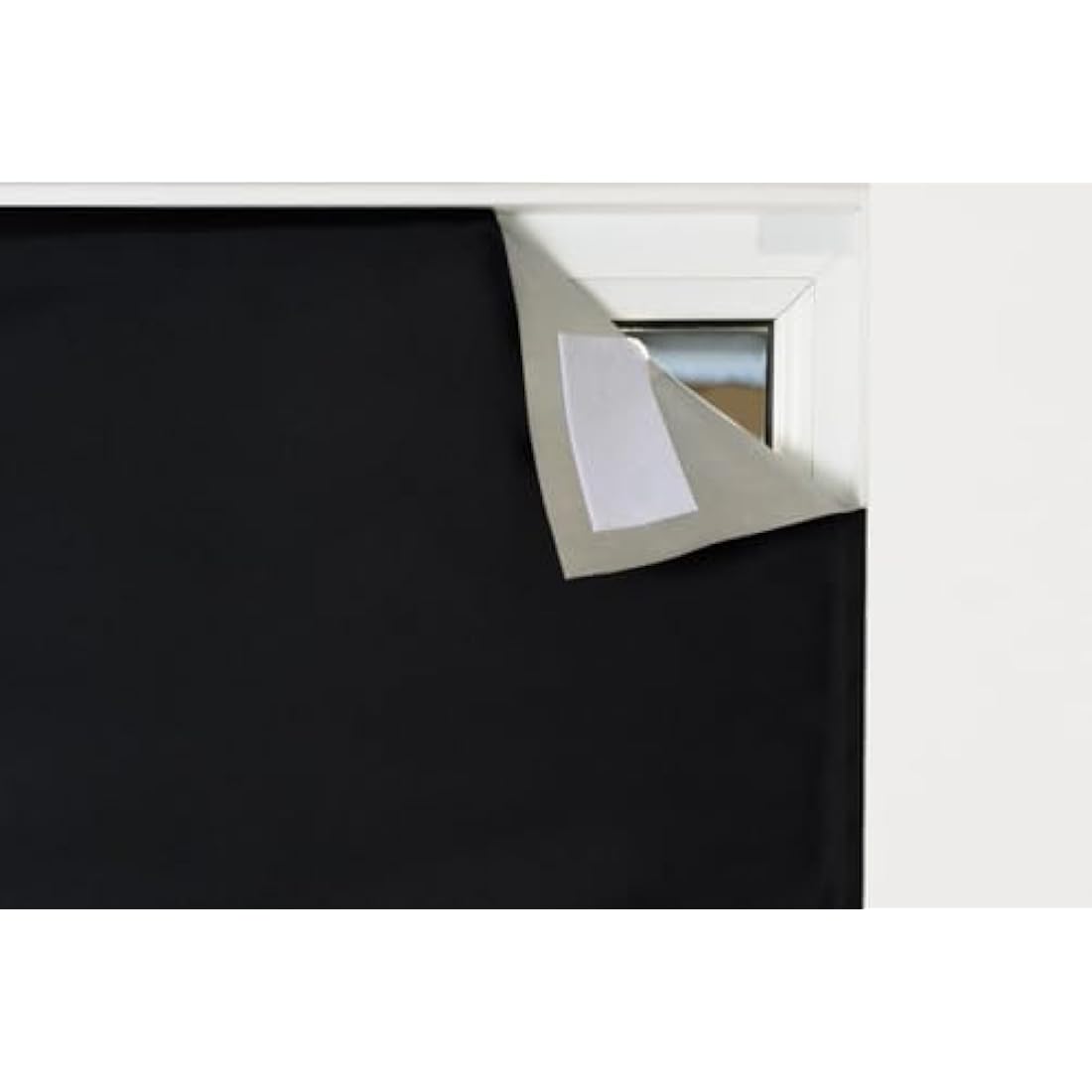 Easynight Blackout Blind, 100% Light Blocking Fabric, Large, Fit Any Size/Shape Up To 200x145cm, Made to Measure Service Available, No Drill, Easy Use Temporary Permanent Anywhere