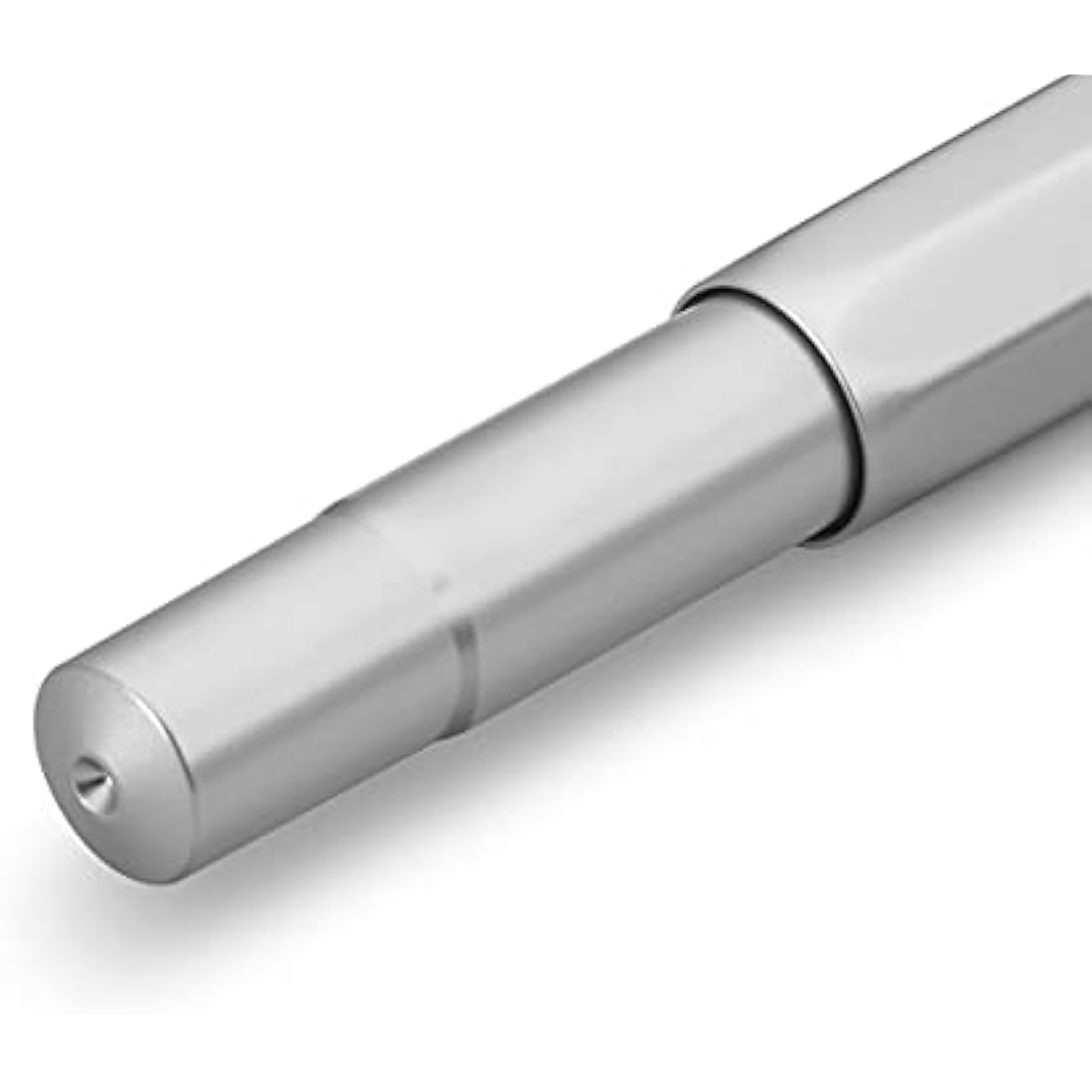 Kaweco AL SPORT Fountain Pen Silver I Premium Fountain Pen for Ink Cartridges I Exclusive Fountain Pen 13 cm I Nib: B (Broad)