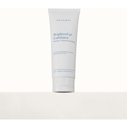 Vasanti Brighten Up! Enzymatic Face Rejuvenator – Brightens, Exfoliates & Cleanses for Soft, Smooth & Radiant Skin – Enriched with Papaya, Professional Microcrystals & Aloe (Full Size)
