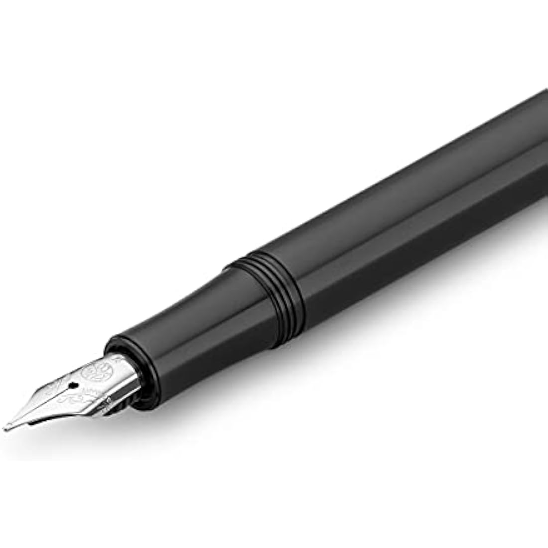 Kaweco LILIPUT Fountain Pen Black I Premium Aluminium Fountain Pen for Ink Cartridges I Exclusive Fountain Pen 12.5 cm I Nib: BB (Extra Broad)