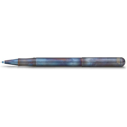 Kaweco LILIPUT Ball Pen Fireblue with Cap I Retractable Ballpoint Pen with Standard D1 Refills in a Tin Box I Metal Ball Pen 13 cm