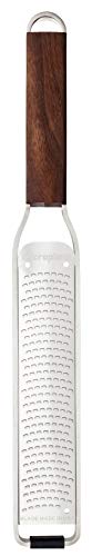 Microplane Zester grater for citrus fruits, hard cheese, ginger, chocolate, nutmeg and truffle with stainless steel blades - Made in USA