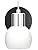 2 PCS Modern Wall Light Glass Wall Mounted Lighting Bedroom Bedside Reading Lamp Wall Sconce Fixtures,Vanity Bathroom Mirror Wall Lamps for Home Restaurant with Switch(5W E14 LED Bulbs Included)