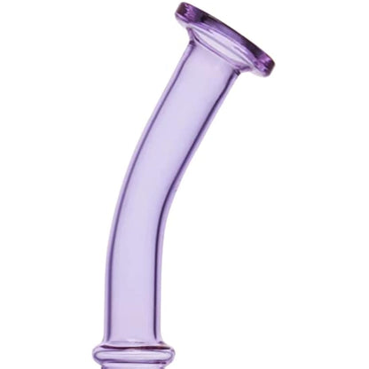 Glass Honeycomb Bong Handmade Water Pipe Perc Wax 14.4mm Bongs with Quartz Banger Cap Bowl for Bongs (Purple)