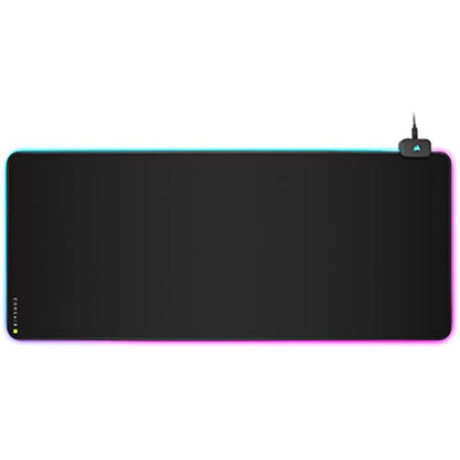 Corsair MM700 RGB Extended Cloth Gaming Mouse Pad - 930mm x 400mm - 360° RGB Lighting - Two USB Port Hub - Thick Rubber - Black