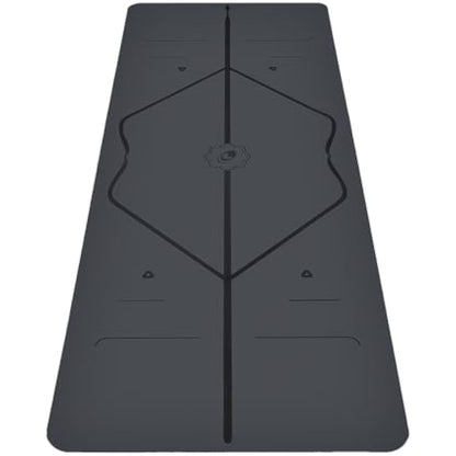 Liforme Original Yoga Mat – Free Yoga Bag Included - Patented Alignment System, Warrior-like Grip, Non-slip, Eco-friendly and Biodegradable, sweat-resistant, long, wide, 4.2mm thick mat for comfort