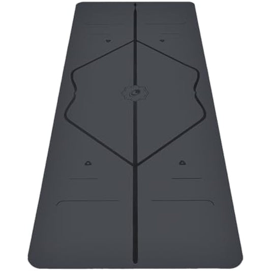 Liforme Original Yoga Mat – Free Yoga Bag Included - Patented Alignment System, Warrior-like Grip, Non-slip, Eco-friendly and Biodegradable, sweat-resistant, long, wide, 4.2mm thick mat for comfort