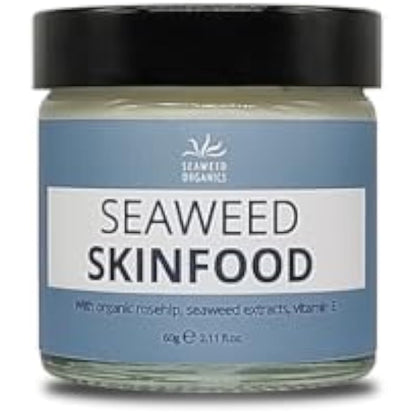 SEAWEED ORGANICS - Seaweed Skinfood face cream, Luxurious Hydration with Natural Seaweed Extract, Organic rosehip, Vitamin E, Nourishing Day Cream, All Skin Types, 60g, DIANA DRUMMOND