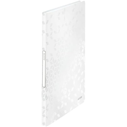 Leitz A4 Display Book, 40 Pockets, 80 Sheet Capacity, Transparent Pockets, White, WOW Range, 46320001