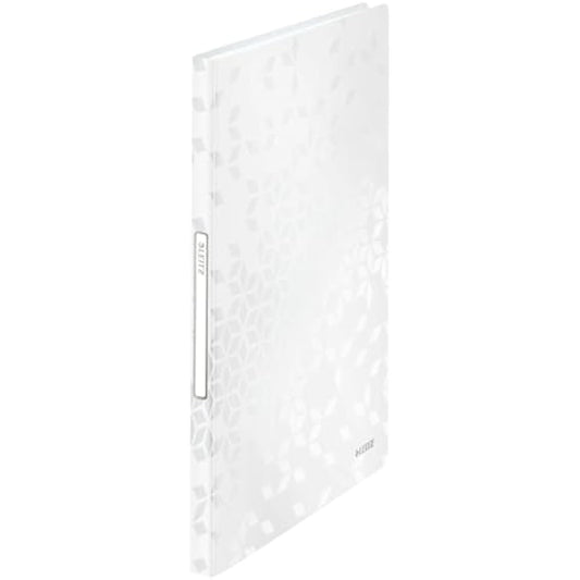 Leitz A4 Display Book, 40 Pockets, 80 Sheet Capacity, Transparent Pockets, White, WOW Range, 46320001