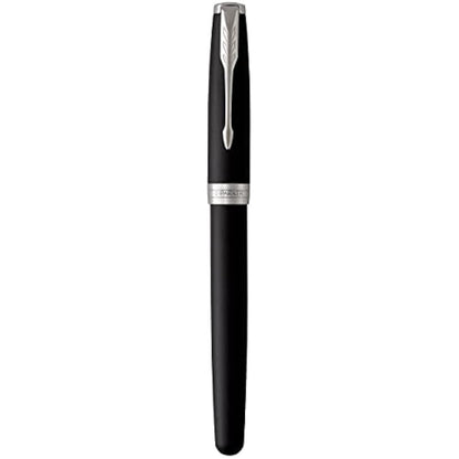Parker Sonnet Fountain Pen | Matte Black Lacquer with Palladium Trim | Fine Nib | Gift Box