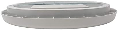 IP65 Ultra Slim 22W LED Microwave Motion Sensor Movement Detector Bulkhead Light Cool White 4000K or Daylight 6000K Dim Mode Function (Daylight 6000K)