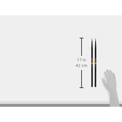 ProMark Drum Sticks - Rebound 7A Drumsticks - ActiveGrip For Secure, Comfortable Grip - Gets Tackier As Your Hands Sweat - Active Grip Finish, Acorn Tip, Hickory Wood - 1 Pair
