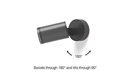 Steinel Spot ONE Spotlight, 512 lm GU10 bulb included, LED Floodlight, warm white wall light, Aluminium, 6.7 W, Anthracite